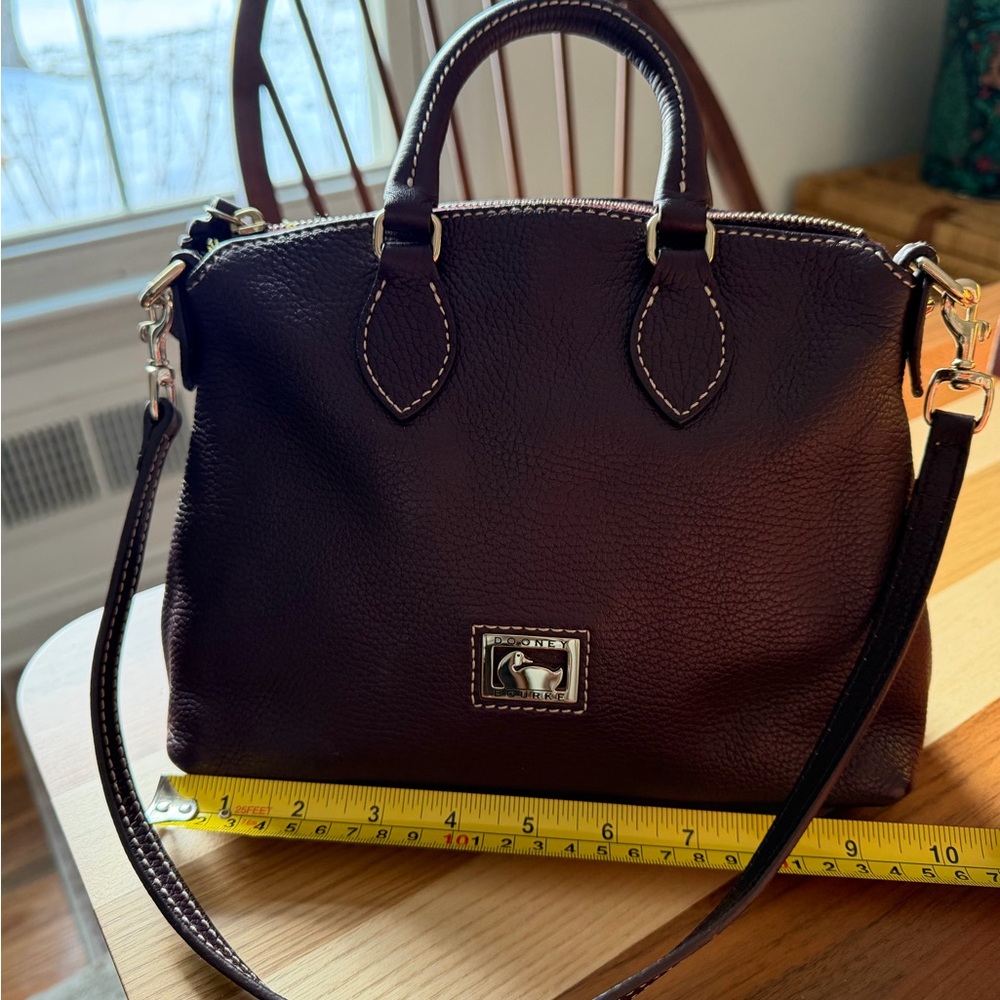 Dooney & Bourke Purple Wine Leather Dillen Satchel